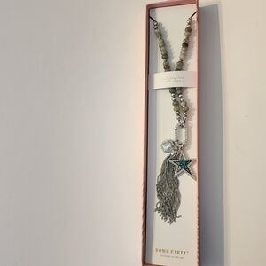 Bomb Party Pendants Star Studded Night Silver Plated Necklace RBP6249GR New NIB